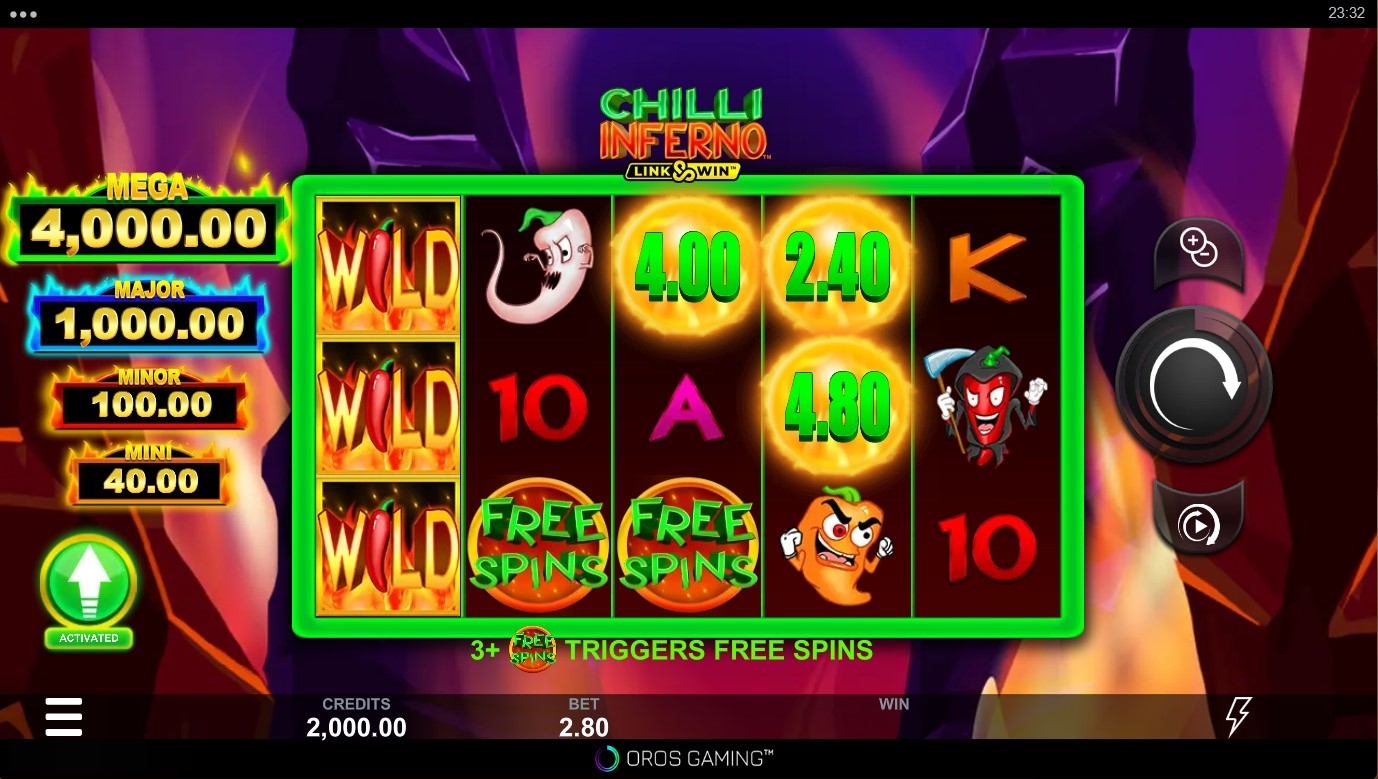 Chilli Inferno Slot Gameplay