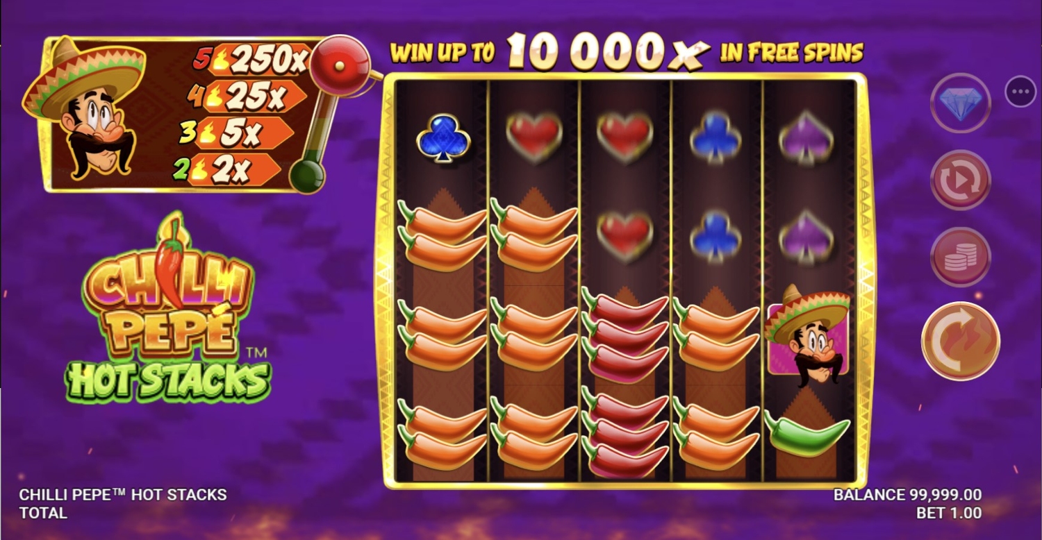 Chilli Pepe Hot Stacks Slot Gameplay