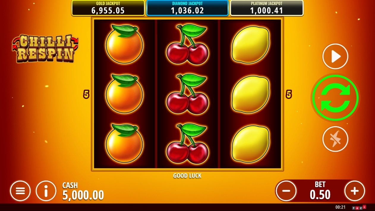 Chilli Respin Slot Gameplay