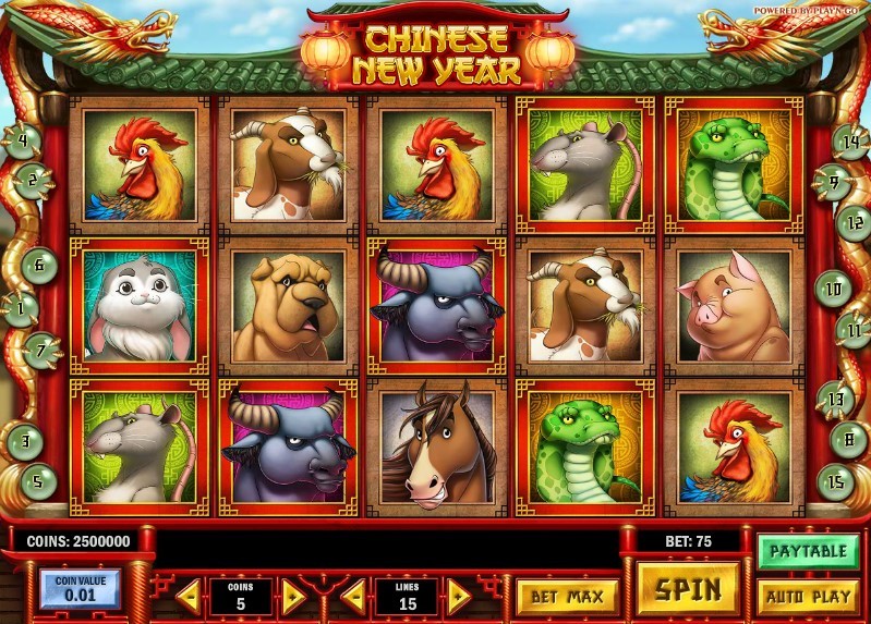 Chinese New Year Slot Gameplay
