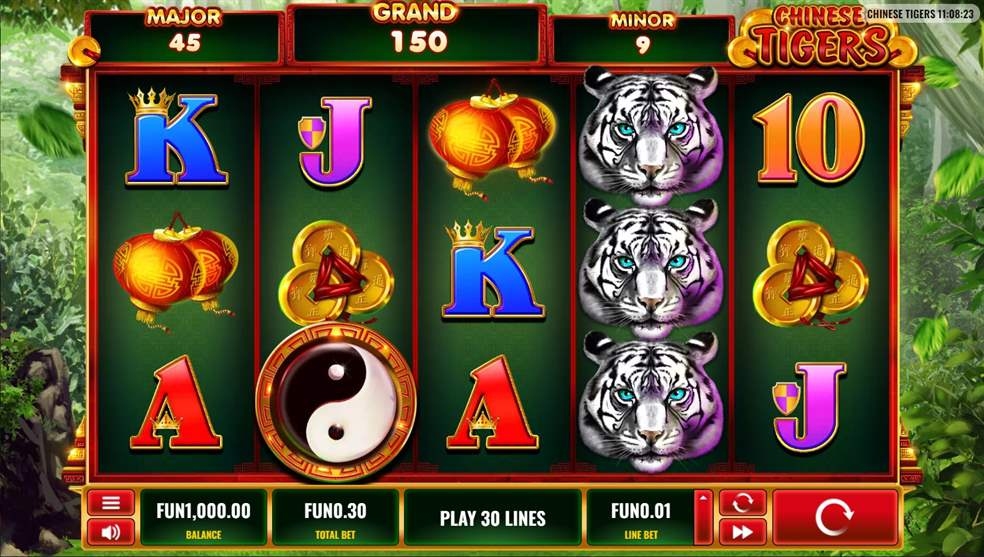 Chinese Tigers Slot Gameplay