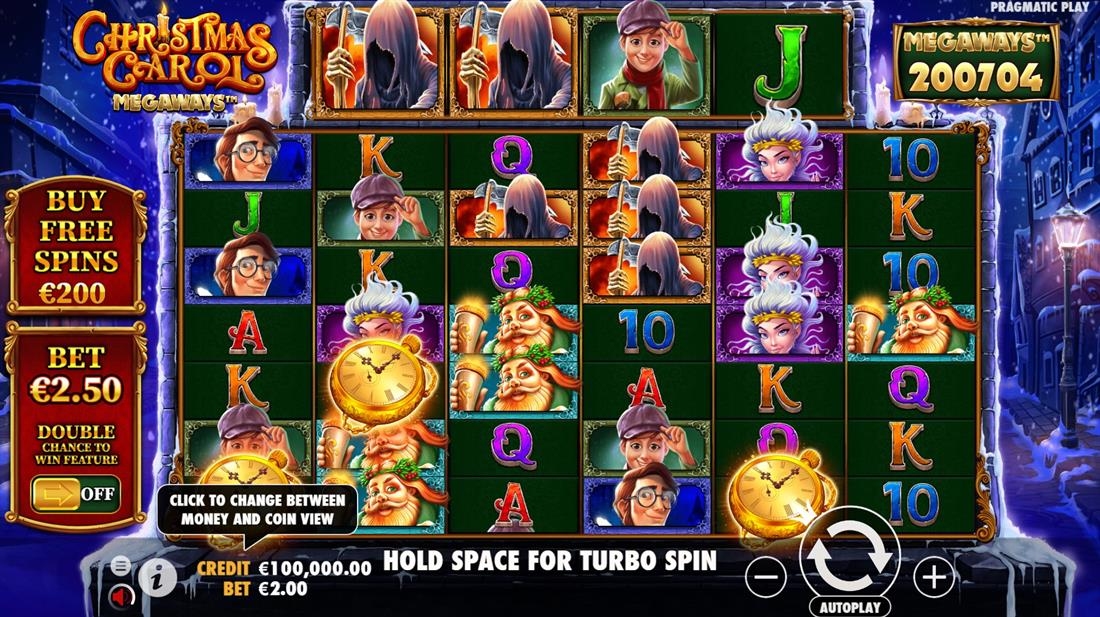 Christmas Carol Megaways Slot Gameplay