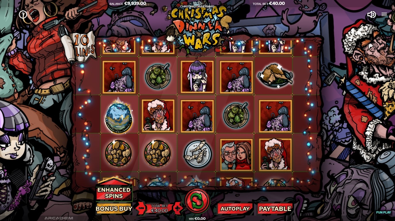 Christmas Dinner Wars Slot Gameplay