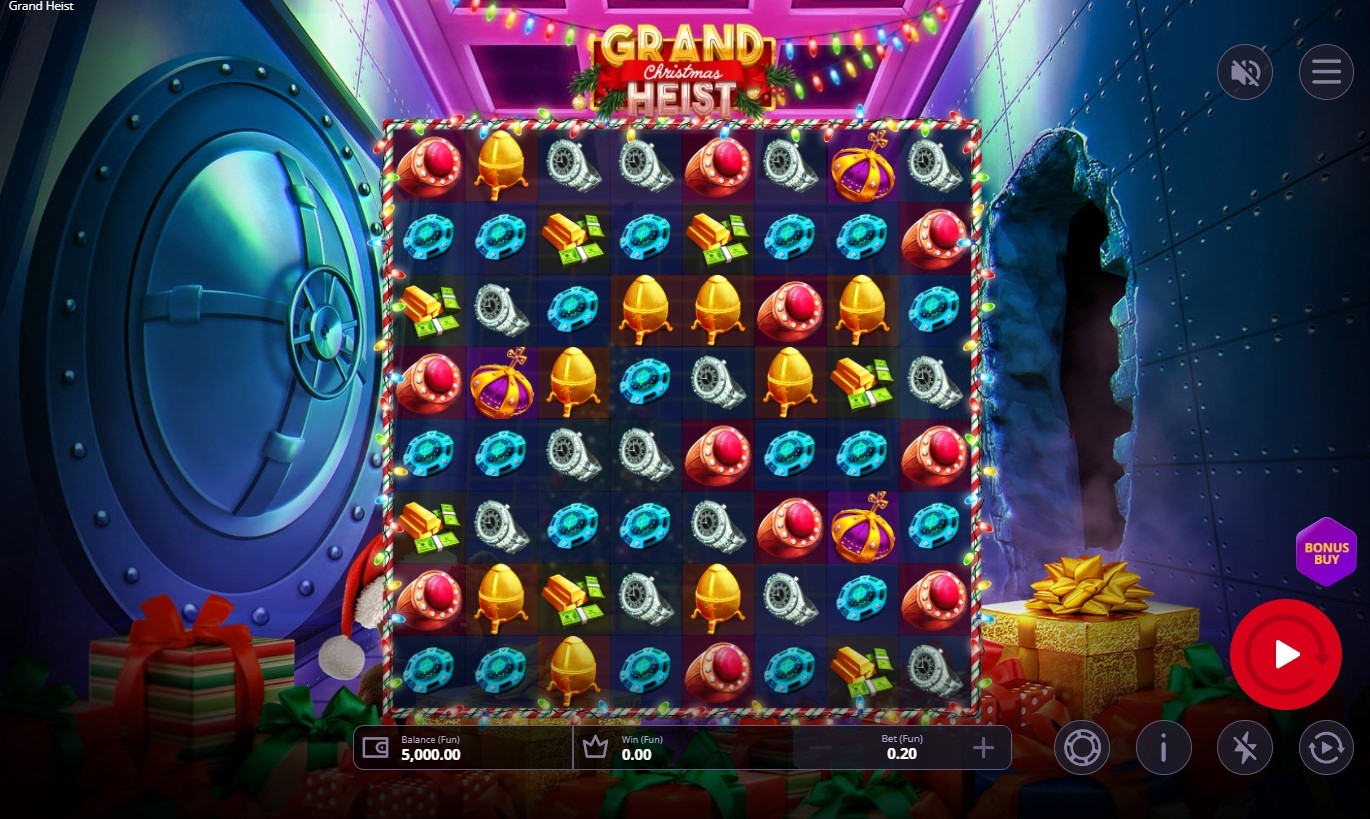Christmas Grand Heist Feature Buy Slot Gameplay