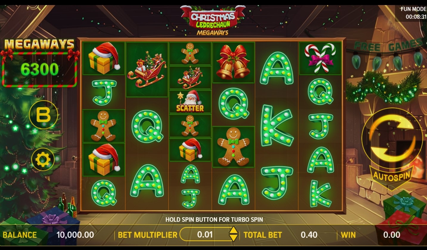 Christmas Leprechaun Megaways Slot Gameplay