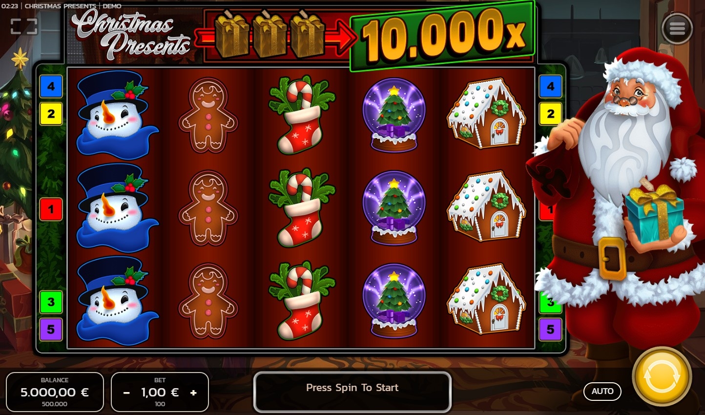 Christmas Presents Slot Gameplay