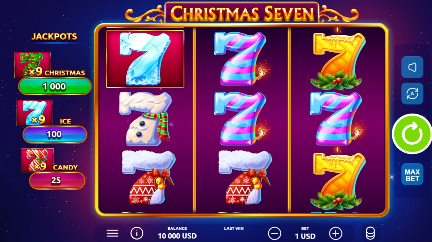 Christmas Seven Slot Gameplay