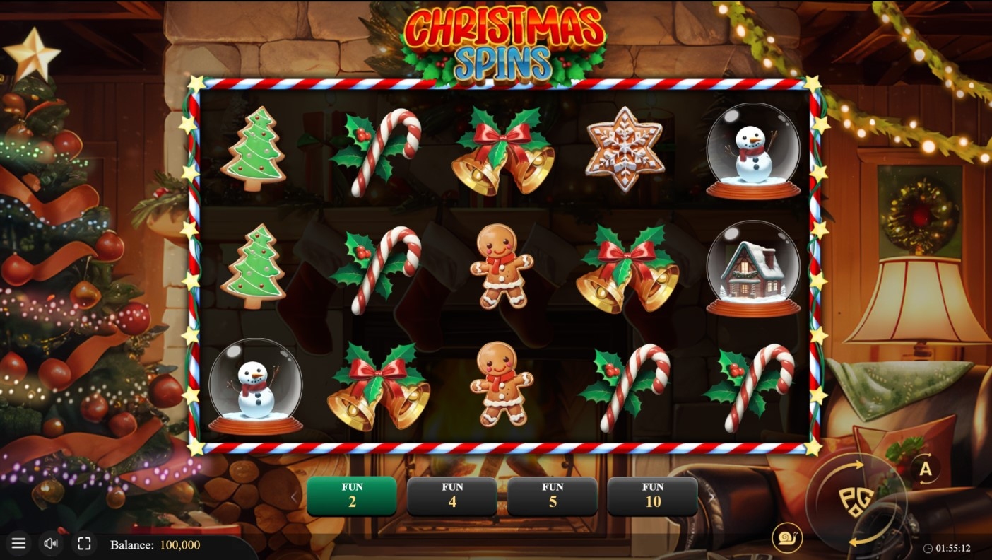 Christmas Spins Slot Gameplay