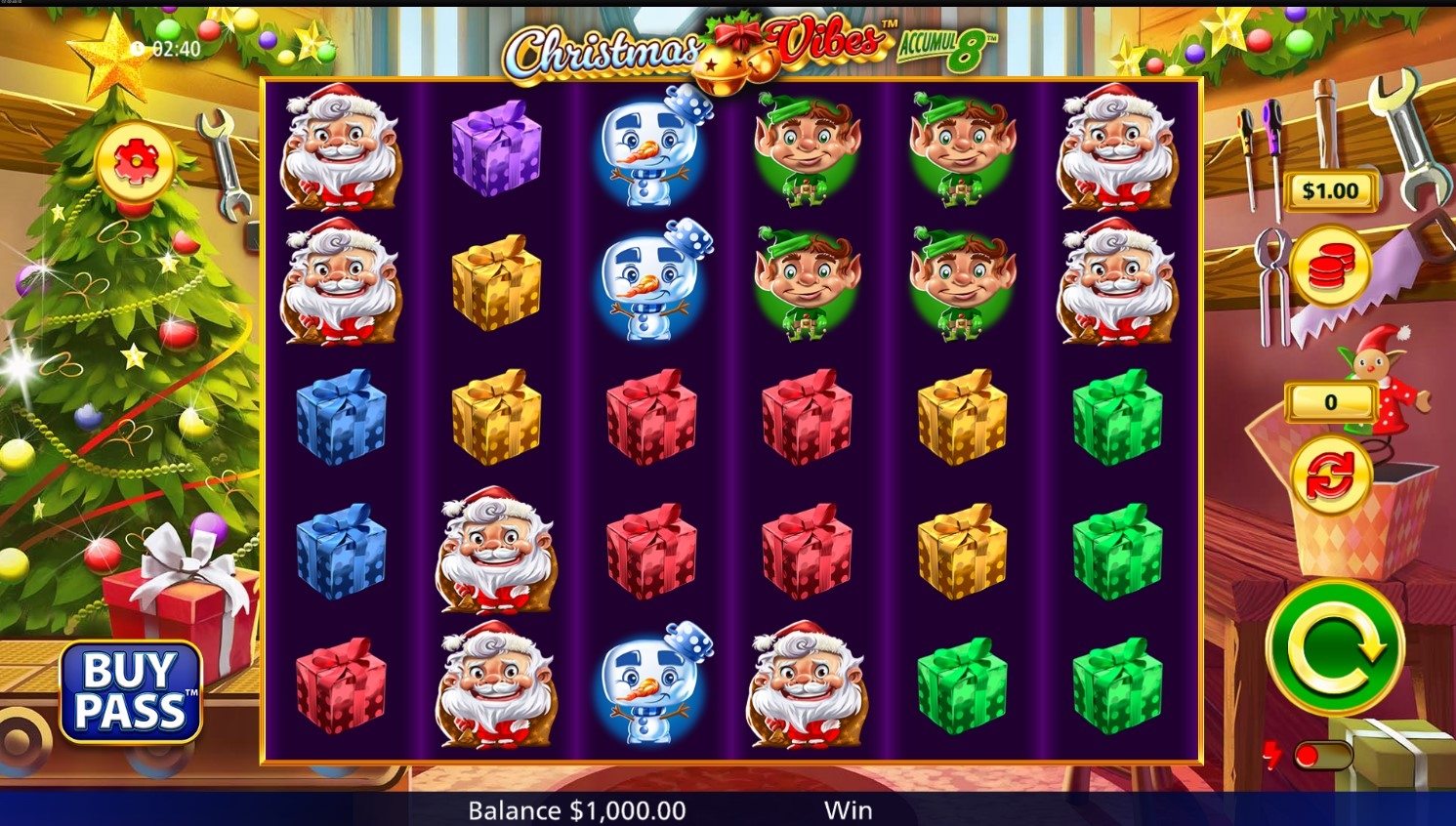 Christmas Vibes Accumul8 Slot Gameplay