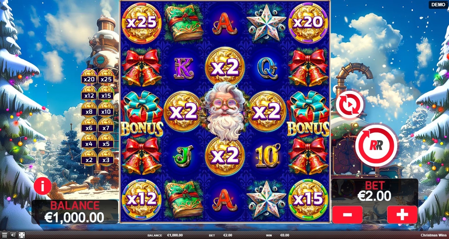 Christmas Wins Slot Gameplay