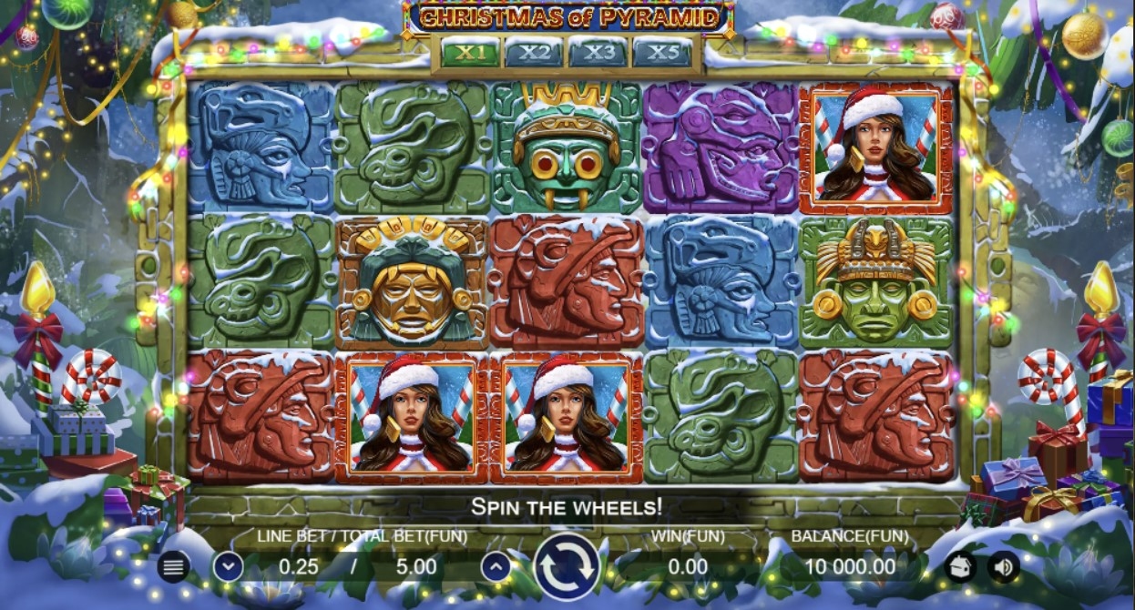 Christmas of Pyramid Slot Gameplay
