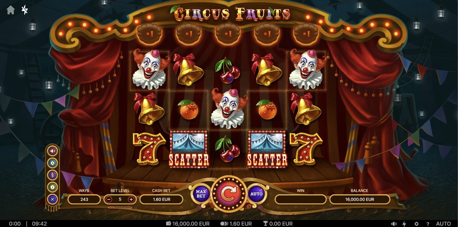 Circus Fruits Slot Gameplay