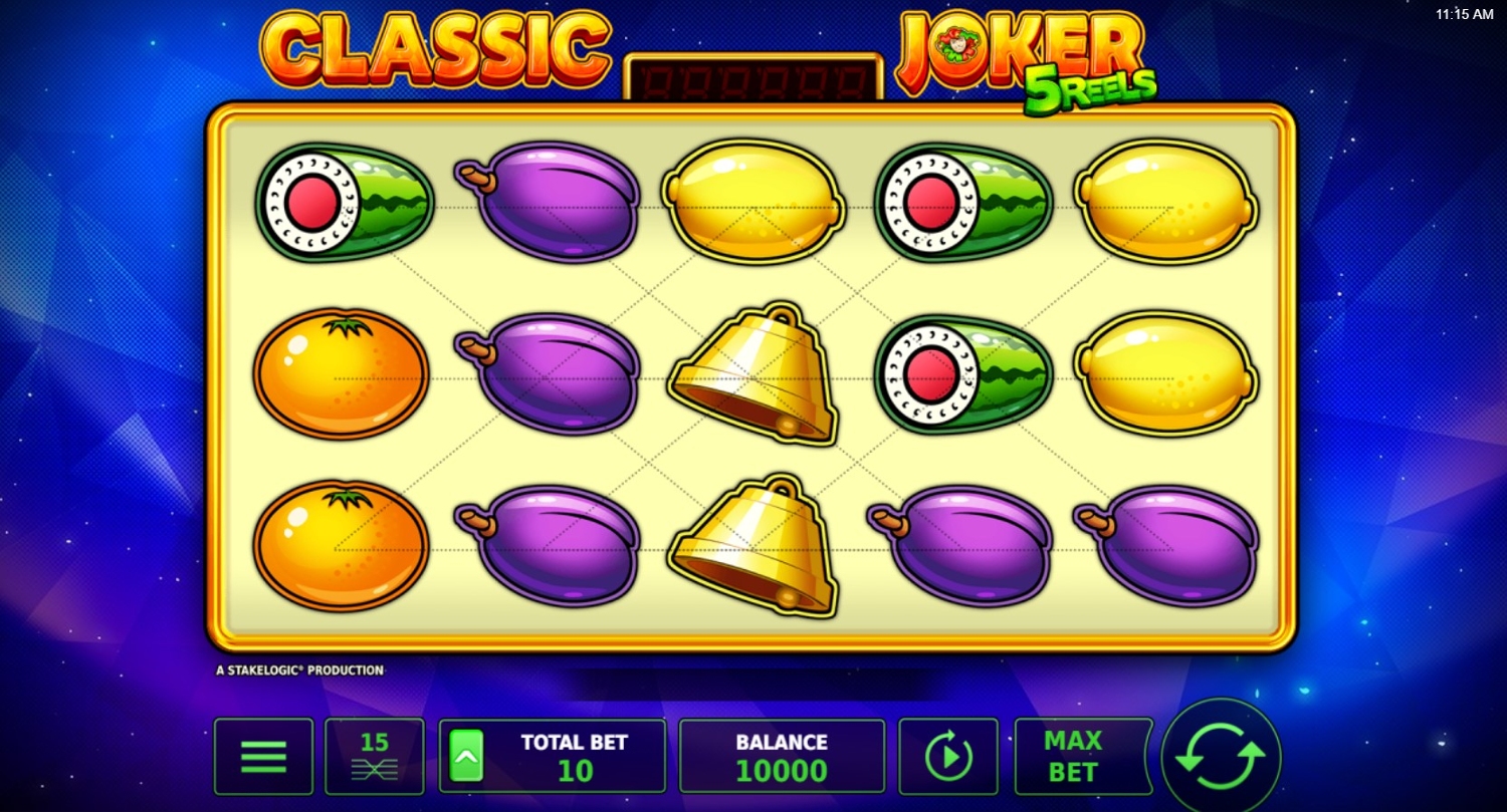 Classic Joker: 5 Reels Slot Gameplay