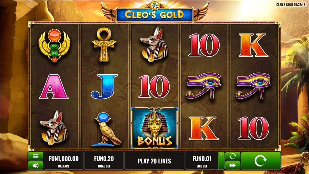 Cleo's Gold Slot Gameplay