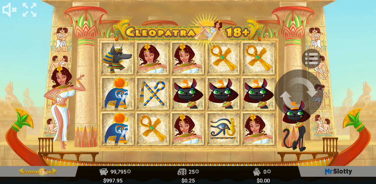 Cleopatra 18 Slot Gameplay