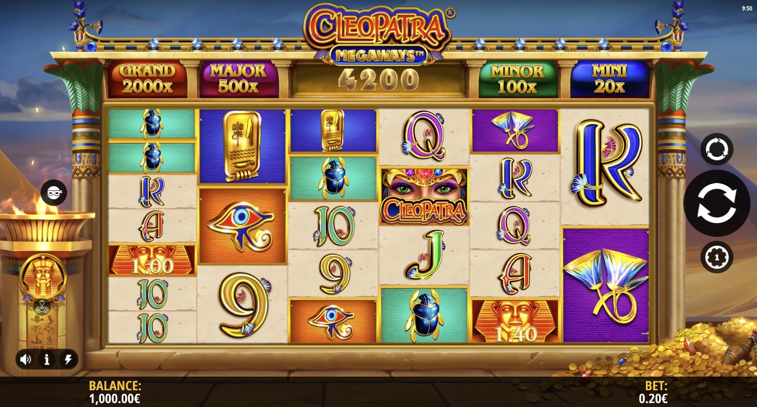 Cleopatra Megaways Slot Gameplay