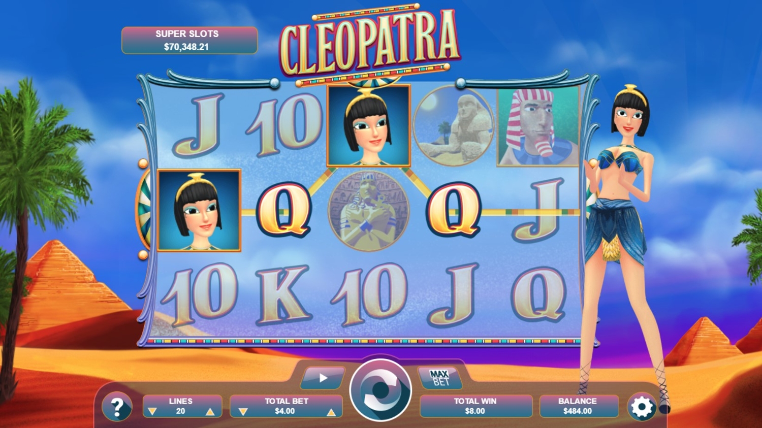 Cleopatra (Arrow's Edge) Slot Gameplay
