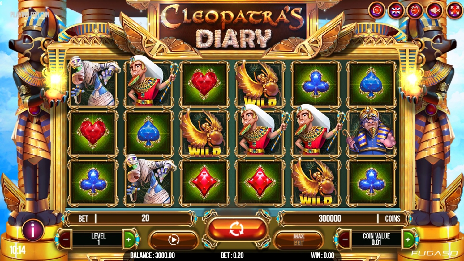 Cleopatras Diary Slot Gameplay