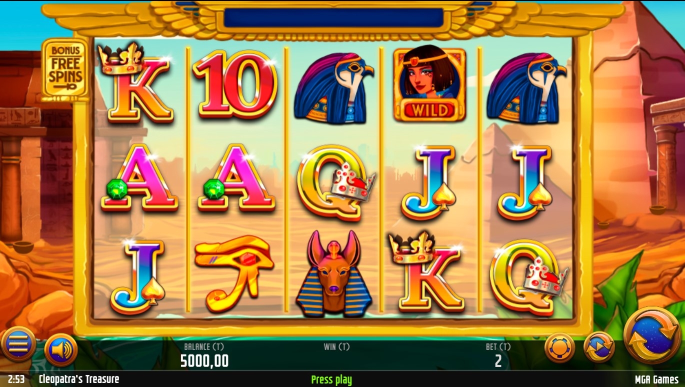 Cleopatras Treasure Slot Gameplay