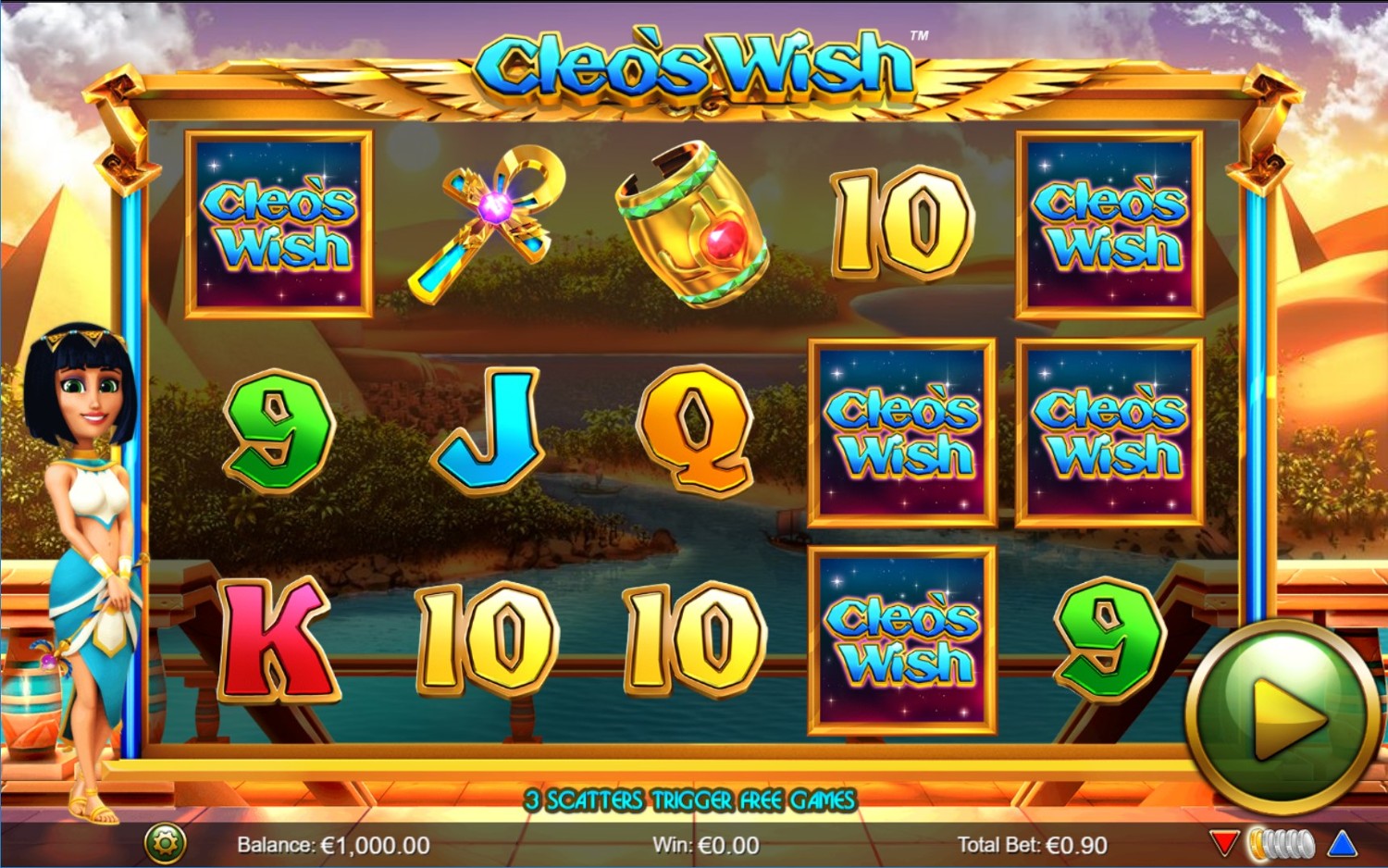 Cleo's Wish Slot Gameplay