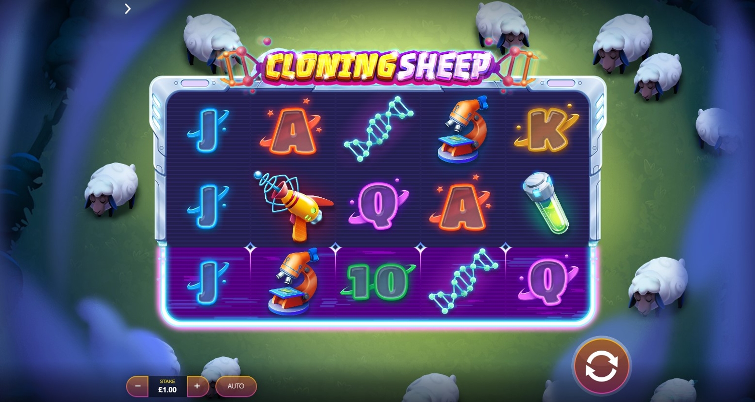 Cloning Sheep Slot Gameplay