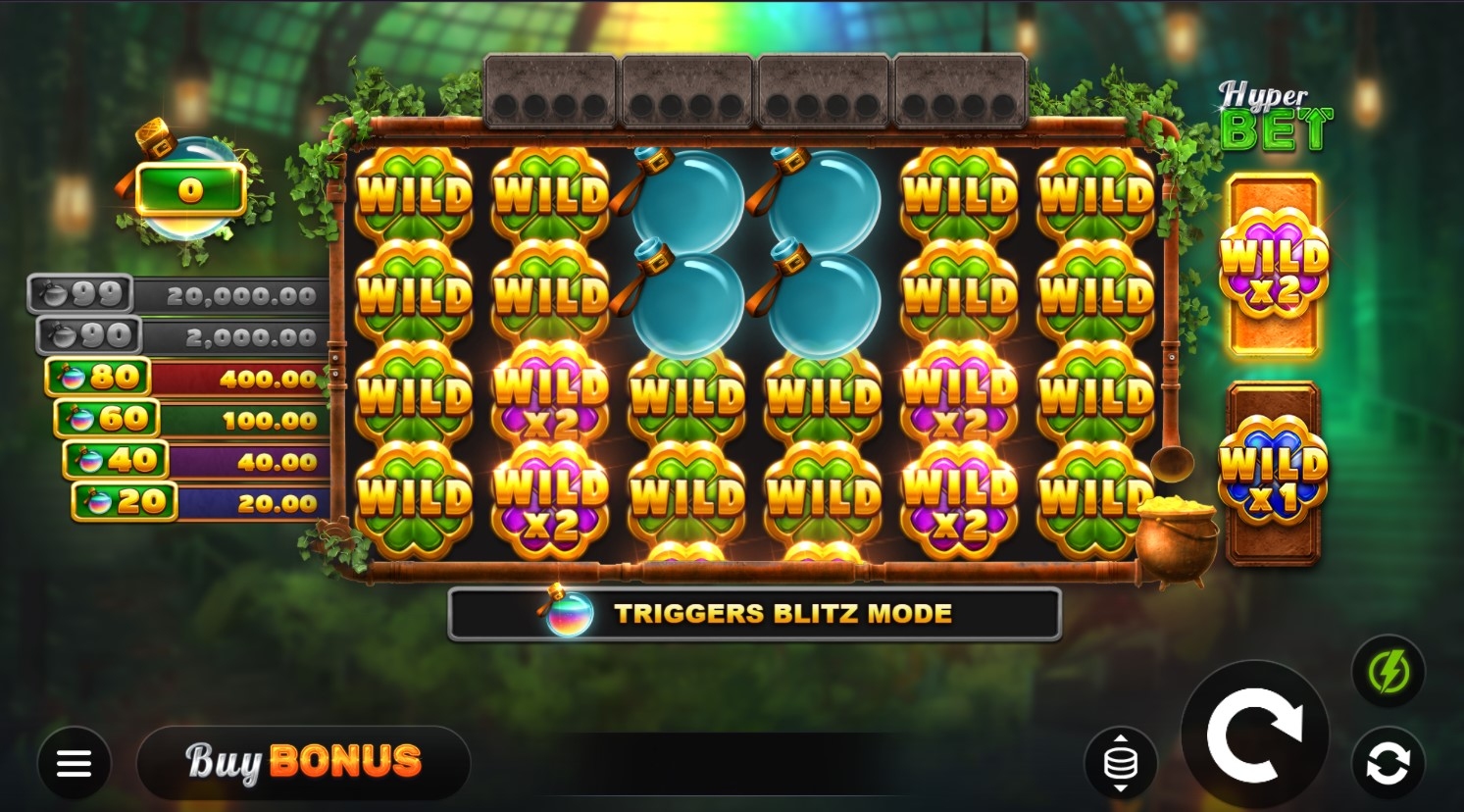 Clover Blitz Hold and Win Slot Gameplay