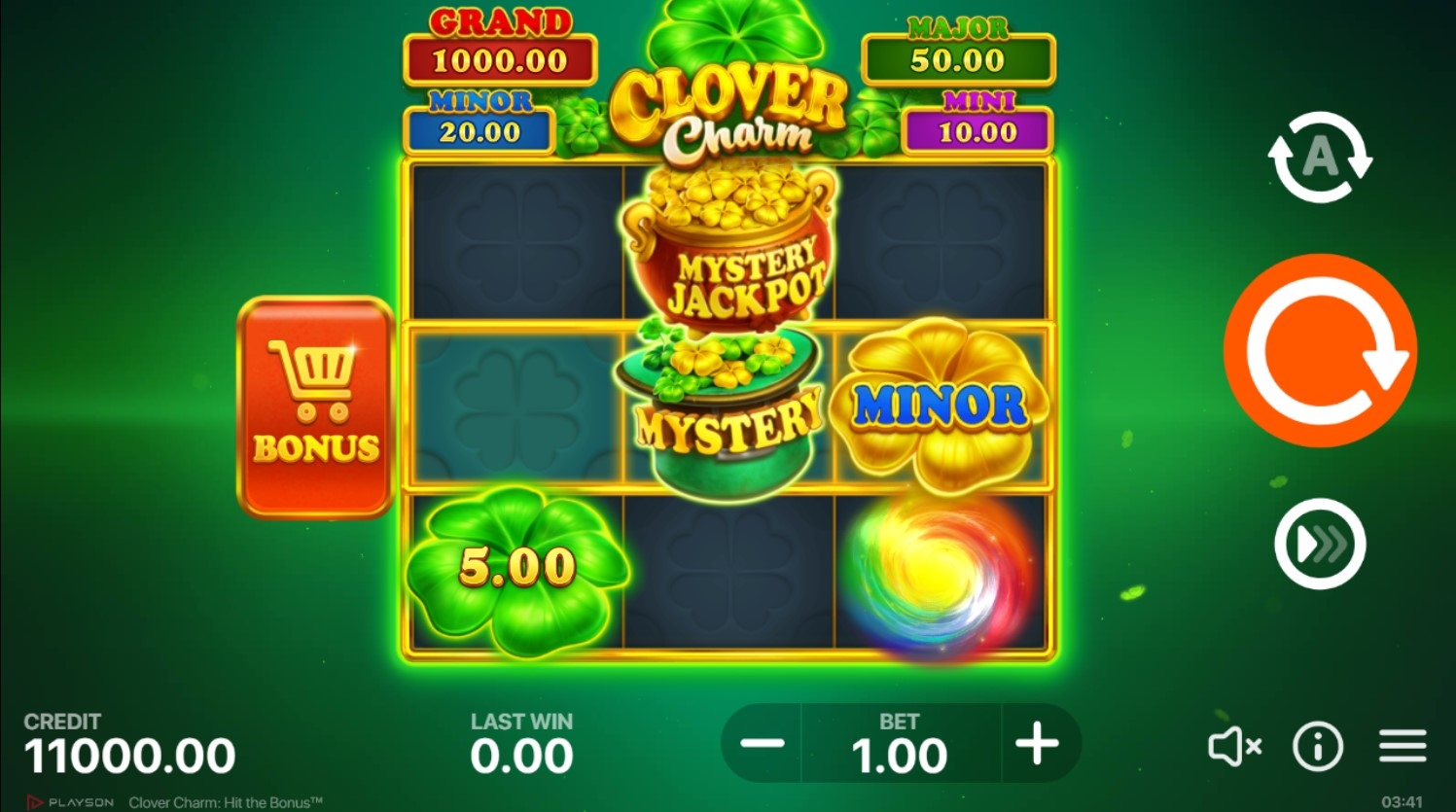 Clover Charm: Hit the Bonus Slot Gameplay
