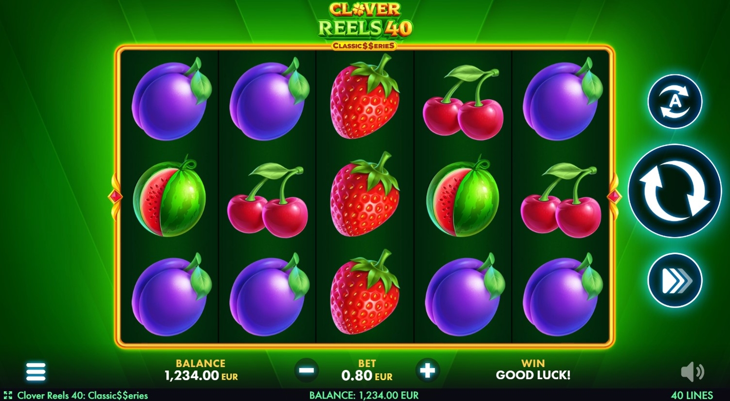 Clover Reels 40 Slot Gameplay