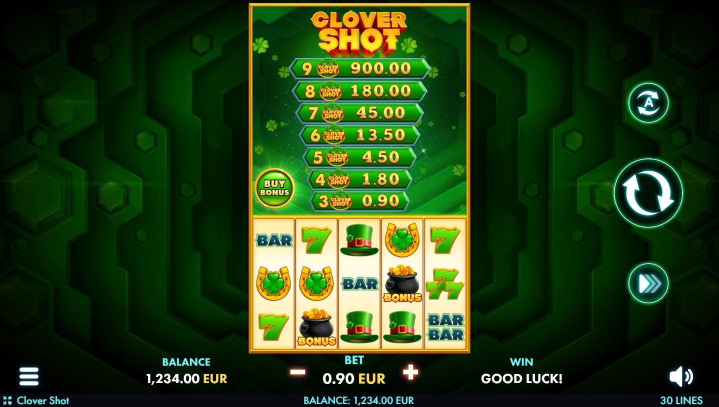 Clover Shot Slot Gameplay