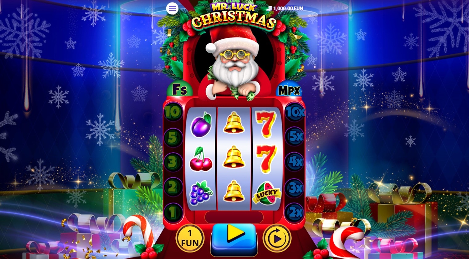 Club Mr. Luck Christmas Slot Gameplay