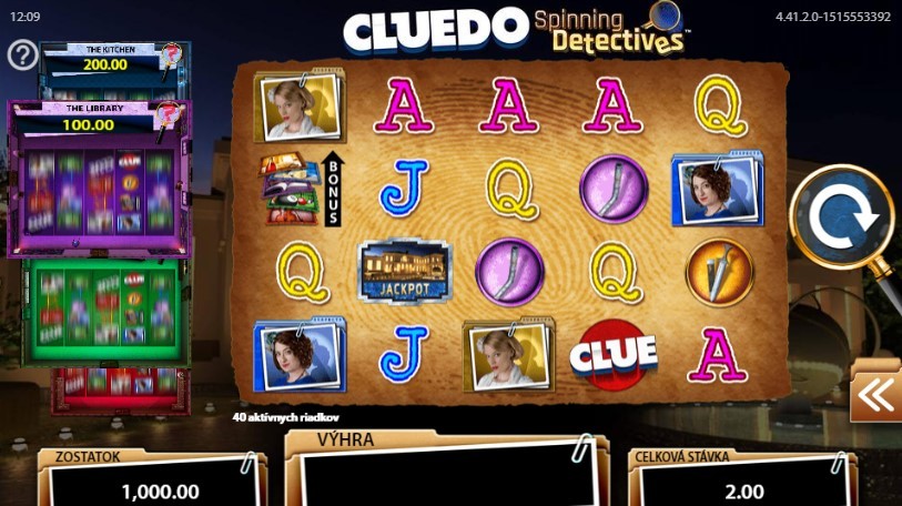 Cluedo Spinning Detectives Slot Gameplay