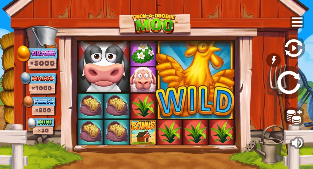 Cock-A-Doodle Moo Slot Gameplay
