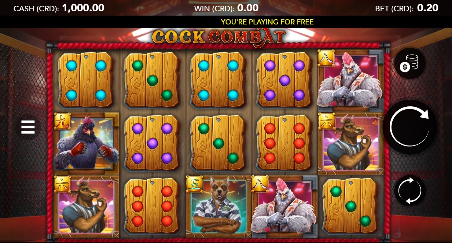 Cock Combat Dice Slot Gameplay