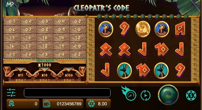 Code Cleopatra's Slot Gameplay