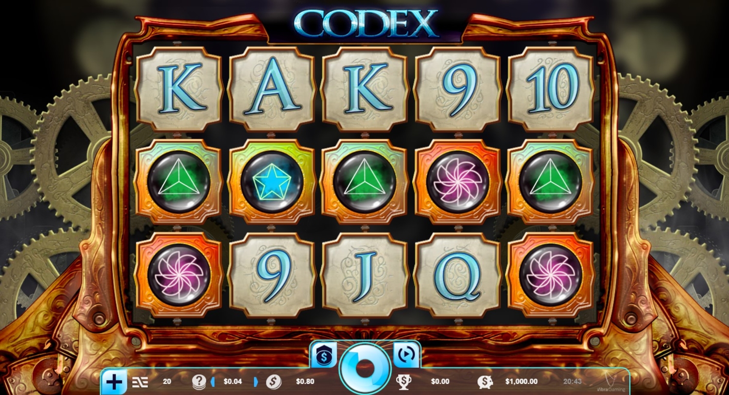 Codex Slot Gameplay