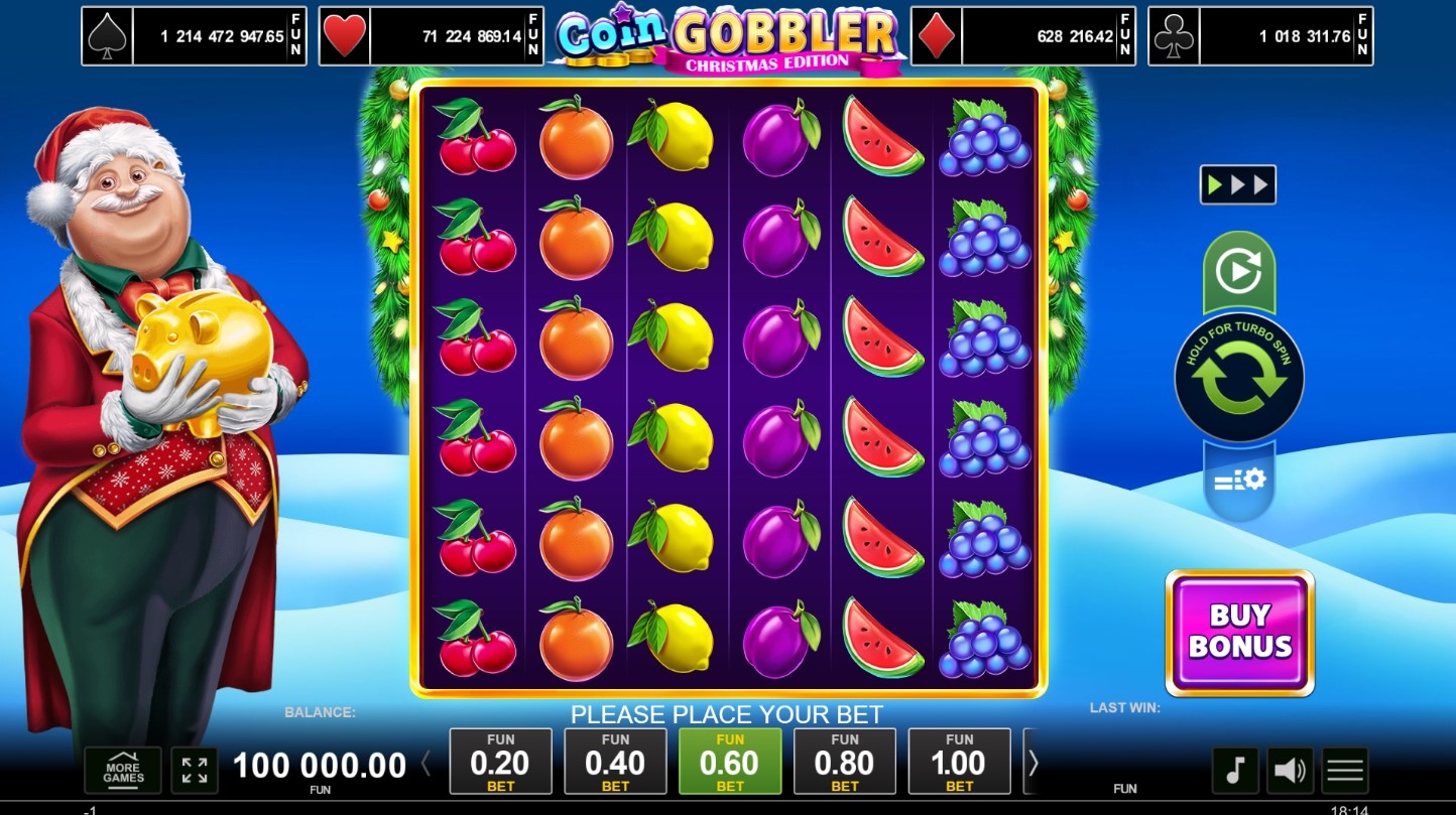 Coin Gobbler - Christmas Edition Slot Gameplay