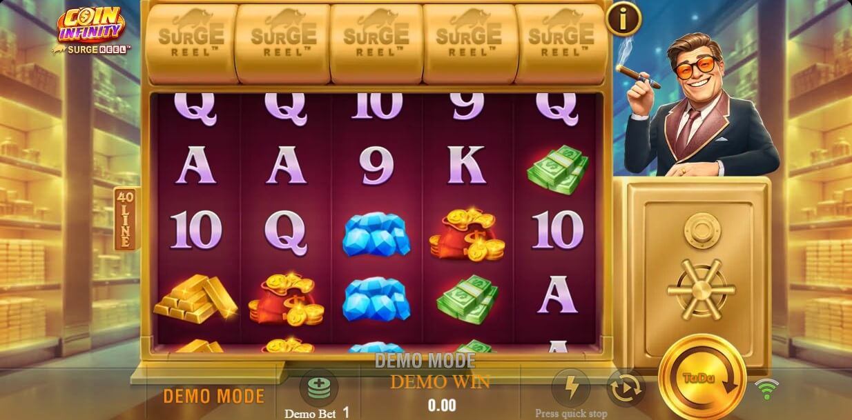 Coin Infinity Surge Reel Slot Gameplay