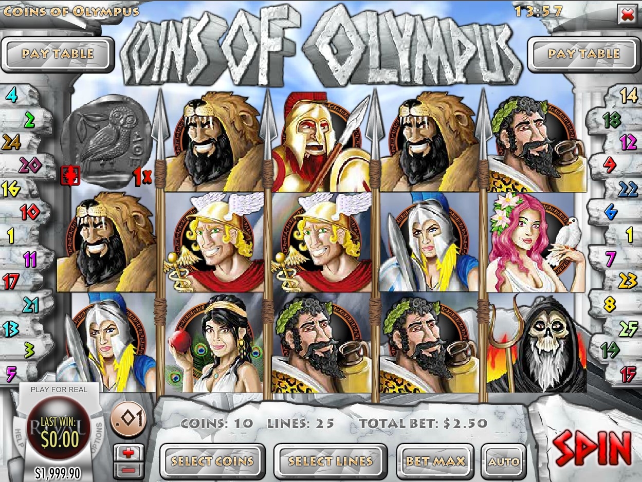 Coins of Olympus Slot Gameplay