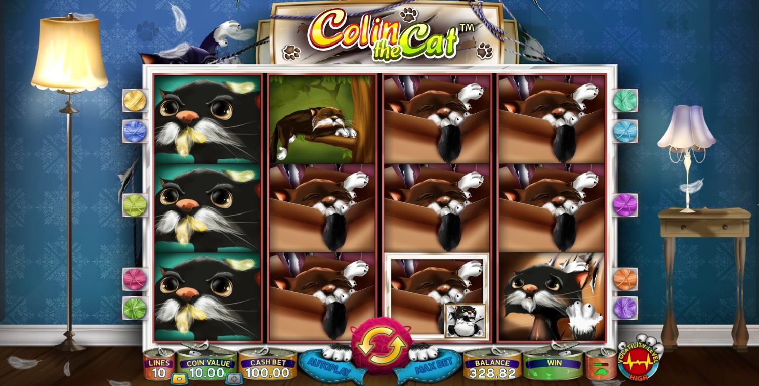 Colin the Cat Slot Gameplay