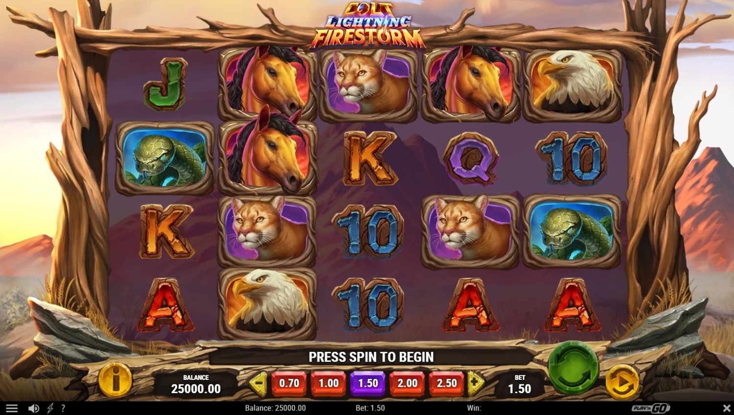 Colt Lightning Firestorm Slot Gameplay