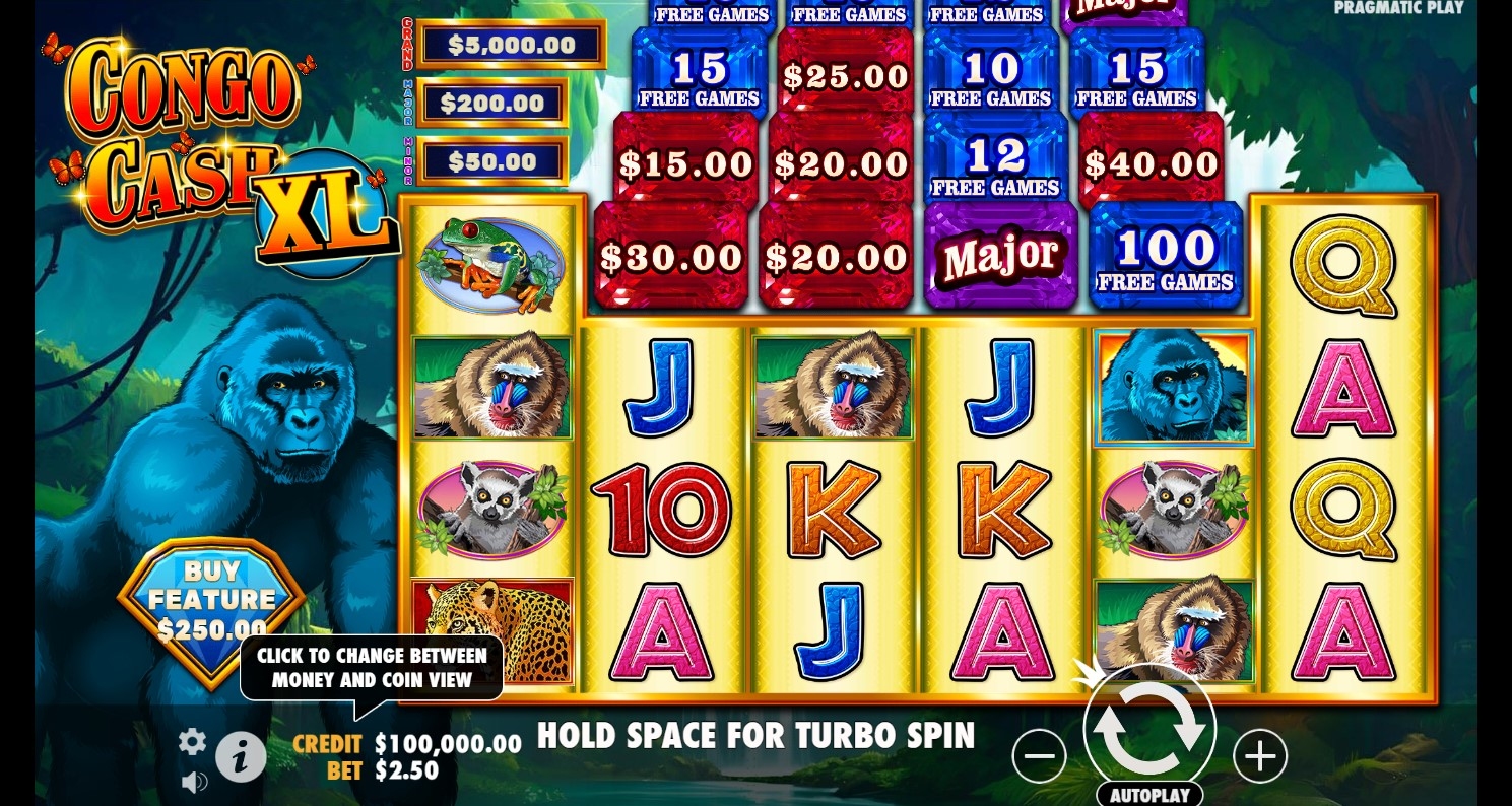 Congo Cash XL Slot Gameplay