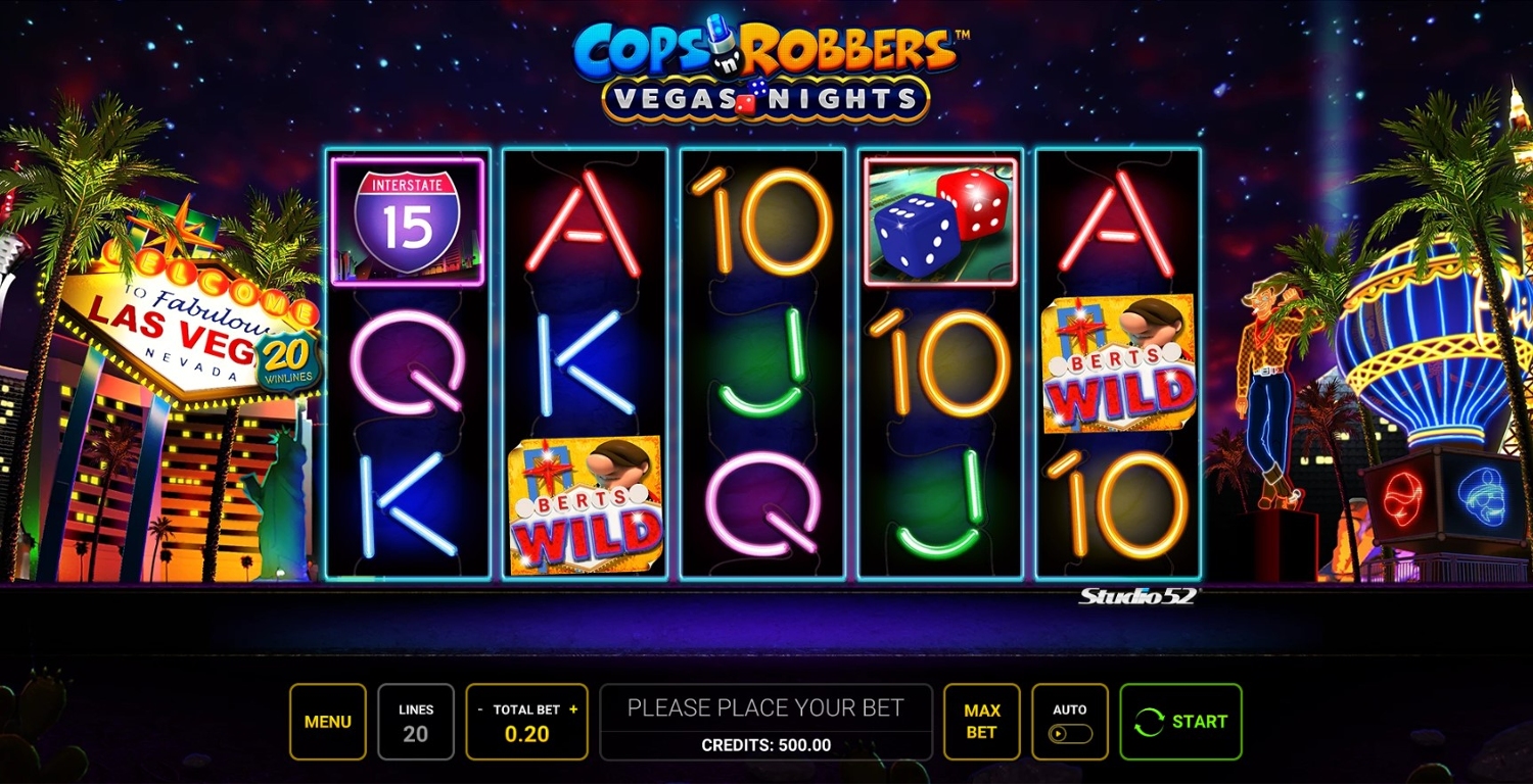 Cops 'n' Robbers Vegas Nights Slot Gameplay