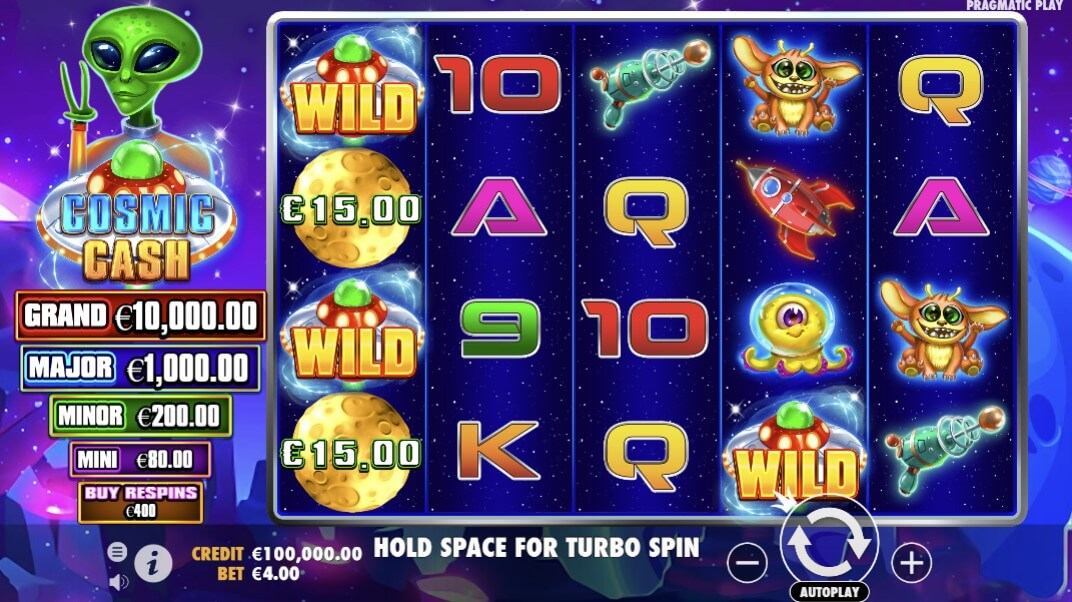 Cosmic Cash Slot Gameplay