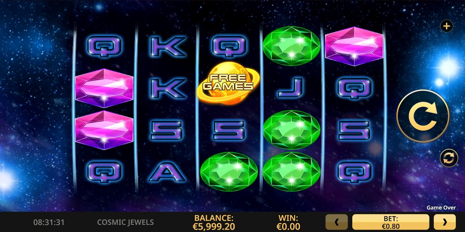 Cosmic Jewels Slot Gameplay