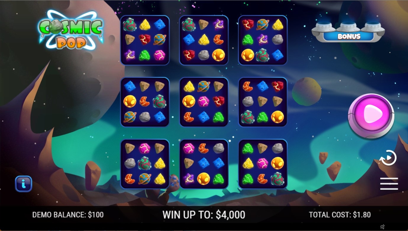 Cosmic Pop Slot Gameplay