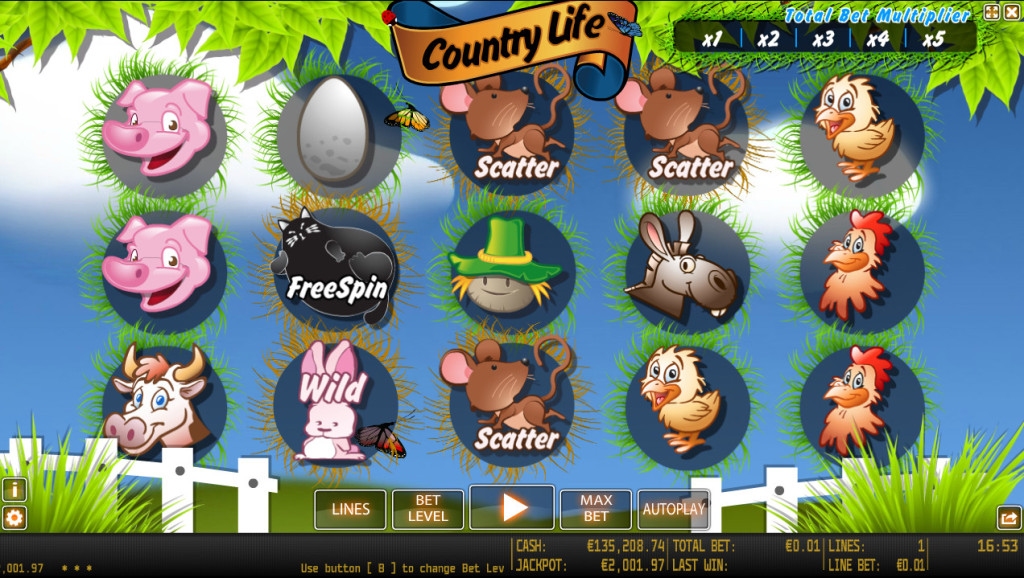 Country Life Slot Gameplay