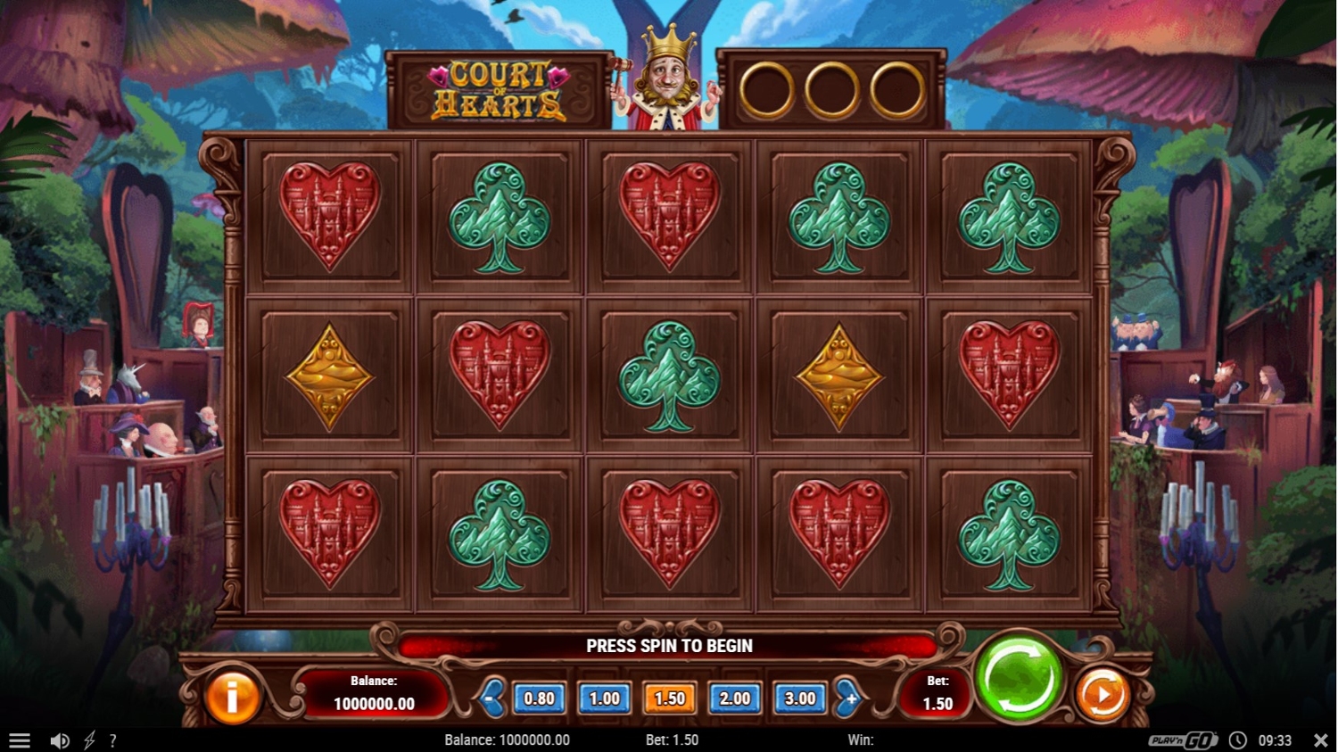 Court of Hearts Slot Gameplay