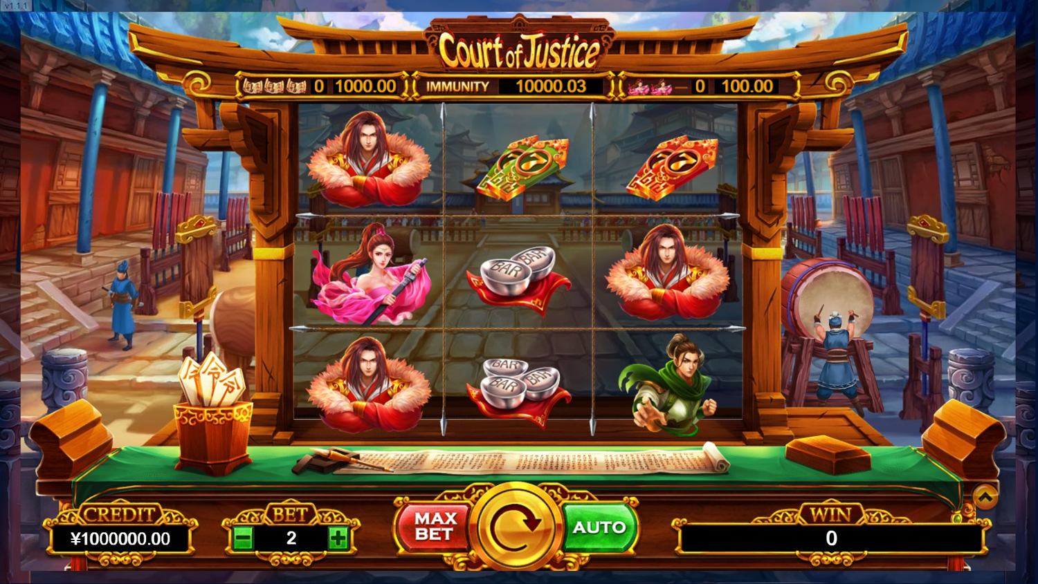 Court of Justice Slot Gameplay