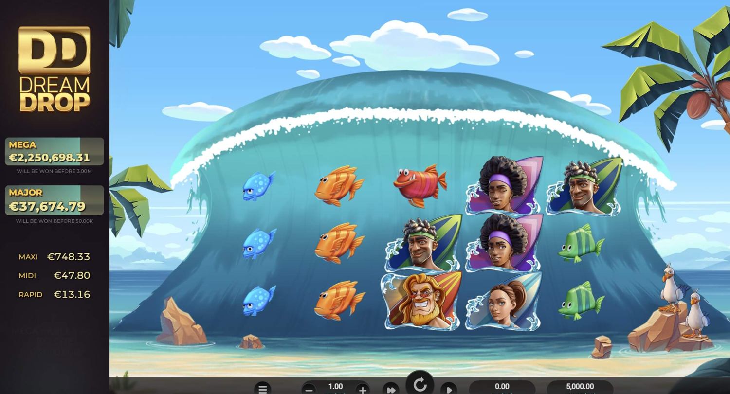 Cowabunga Dream Drop Slot Gameplay