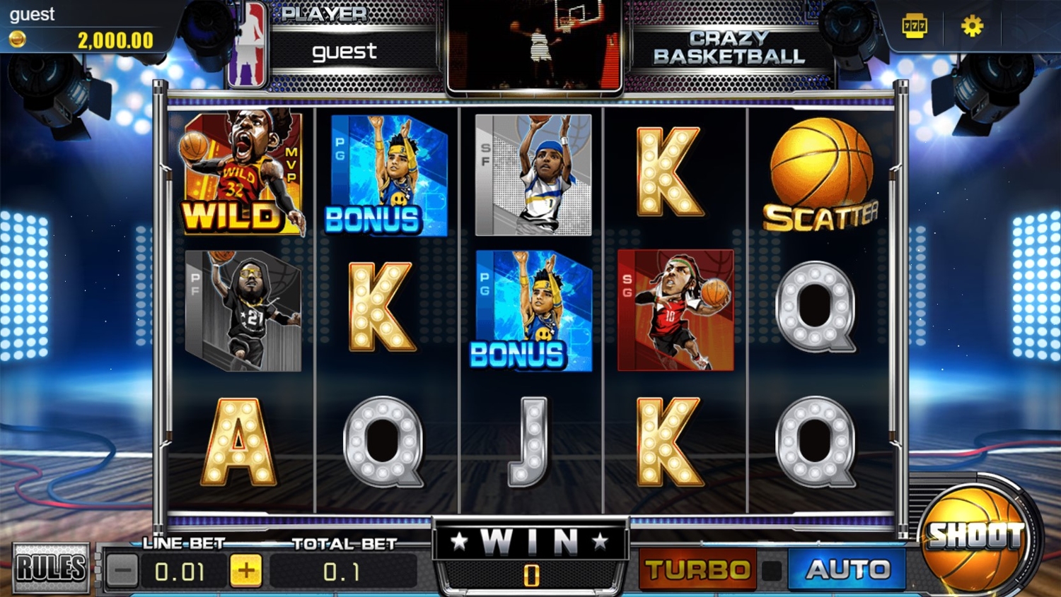 Crazy Basketball Slot Gameplay
